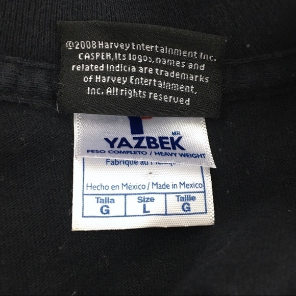 CASPER T Shirt Happy Haunting Friendly Ghost Graphic Tee 2008 Retro Size Large - Picture 7 of 14